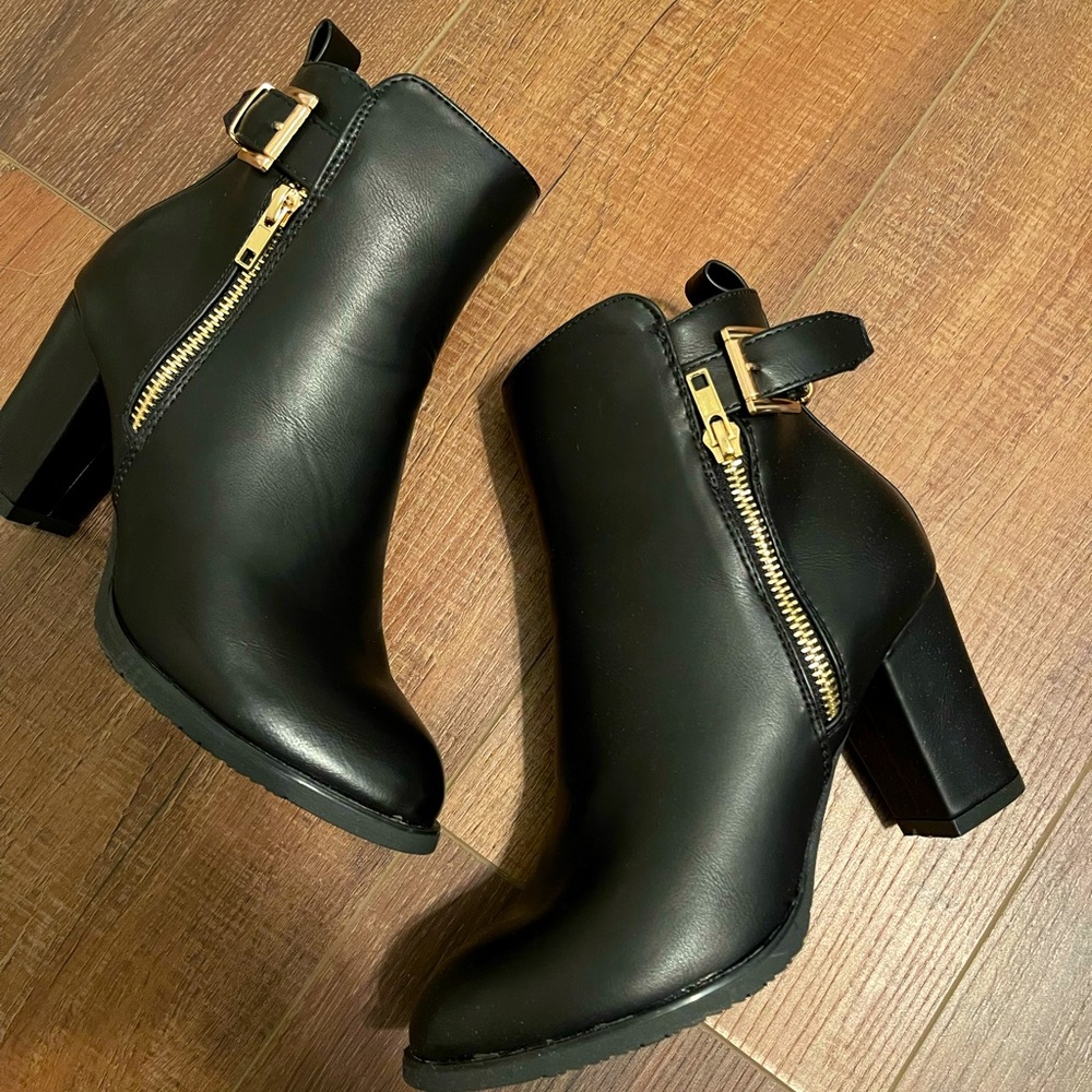 Black booties